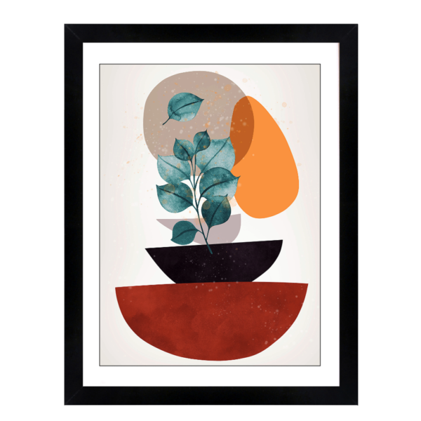 Harmonious Abstract Flora Art Painting